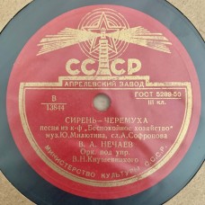 В. А. Нечаев: «Сирень-черемуха / Посреди полей России»