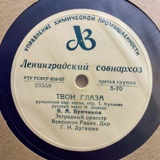 Владимир Бунчиков: «Твои глаза / В любимом Бухаресте»