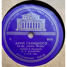 Ф. И. Шаляпин: «Песня Варлаама / Ария Галицкого»