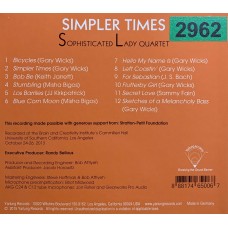 Sophisticated Lady Jazz Quartet: «Simpler Time»