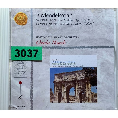 Charles Munsch, The Boston Symphony Orchestra: «Eikō no Meiban Collection 6»