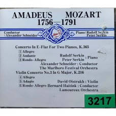 Amadeus Mozart: «Concerto for Two Pianos K.365 / Violin Concerto No. 3 K.216»