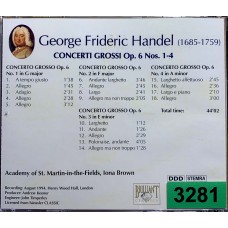 George Frideric Handel: «Concerti Grossi Op. 6 Nos. 1-4»