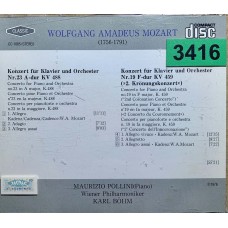 Mozart, Karl Böhm - Wiener Philharmoniker: «Piano Concertos No. 23 & No. 19»